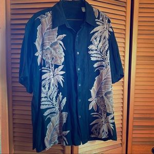 Hilo Hattie Hawaiian Shirt 100% Silk